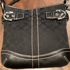 Coach Black Designer Shoulder Bag. Looks new inside & out.